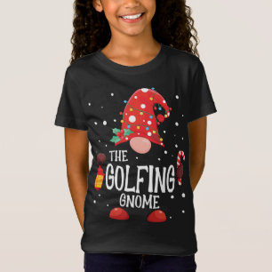 The Golfing Gnome Matching Family Christmas Gnome  T-Shirt