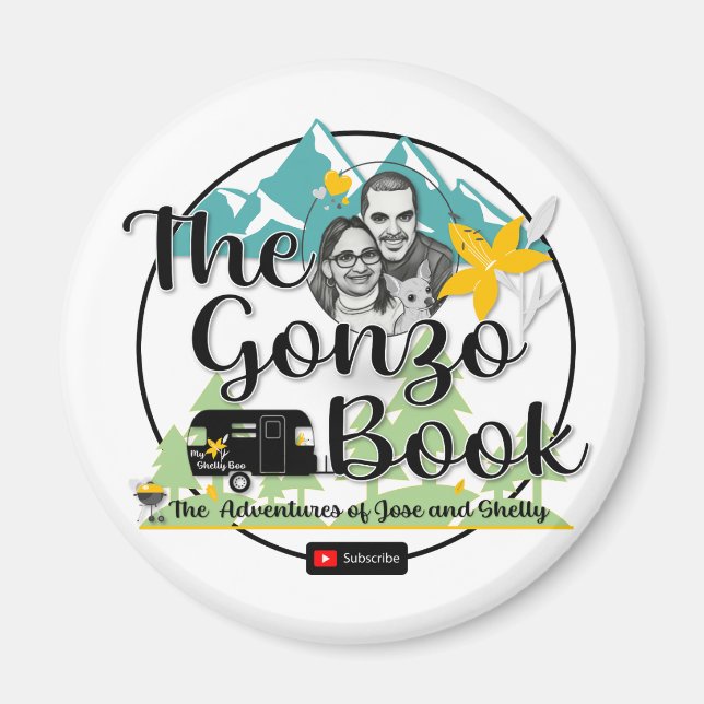 The Gonzo Book Magnet (Front)