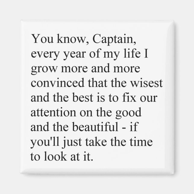 The good and the beautiful magnet (Front)