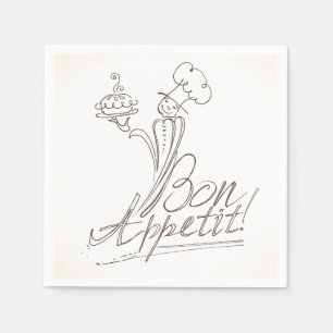 The Good Chef says Bon Appetit! Napkin