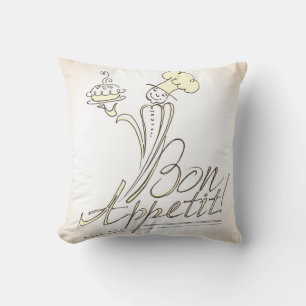 The Good Chef says Bon Appetit! Pillow