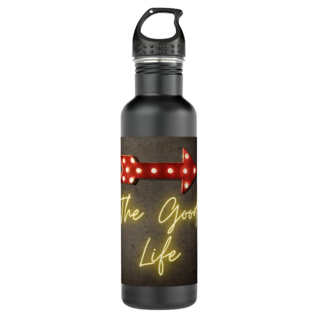 The Good Life Neon Arrow  710 Ml Water Bottle (Front)