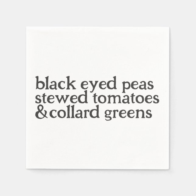 The Good Luck Paper Napkin (Front)