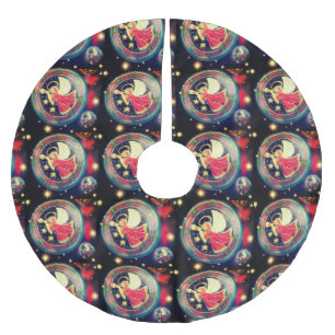 The Good News Angel Tree Brushed Polyester Tree Skirt