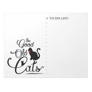 The Good Old Cats Logotype Notepad