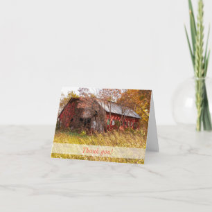 The Good Old Farming Days Thank You Card