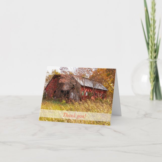 The Good Old Farming Days Thank You Card (Front)