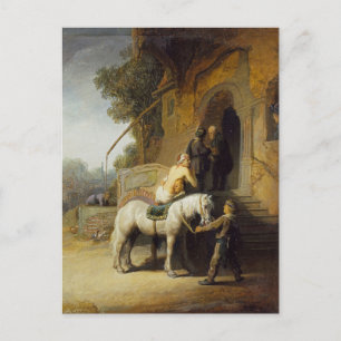The Good Samaritan by Rembrandt Postcard