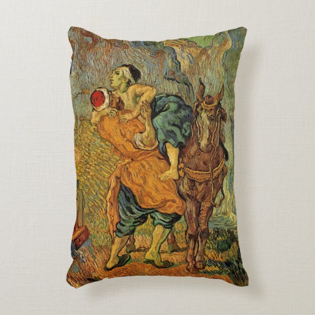 The Good Samaritan by Vincent van Gogh Decorative Cushion (Front(Vertical))
