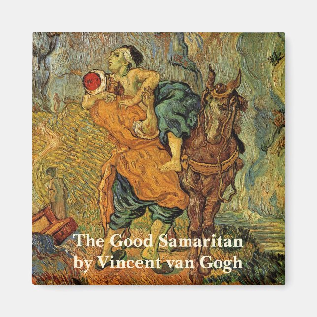The Good Samaritan by Vincent van Gogh Magnet (Front)