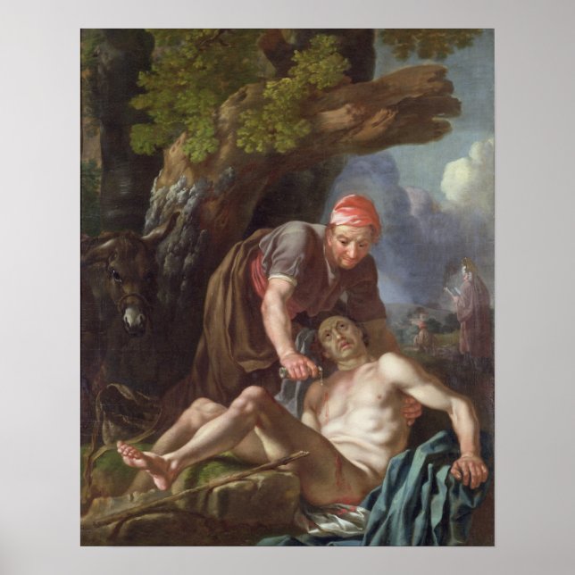 The Good Samaritan, c.1751-52 (oil on canvas) Poster (Front)