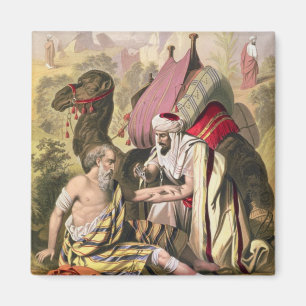 The Good Samaritan, from a bible printed by Edward Magnet