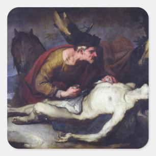 The Good Samaritan Square Sticker