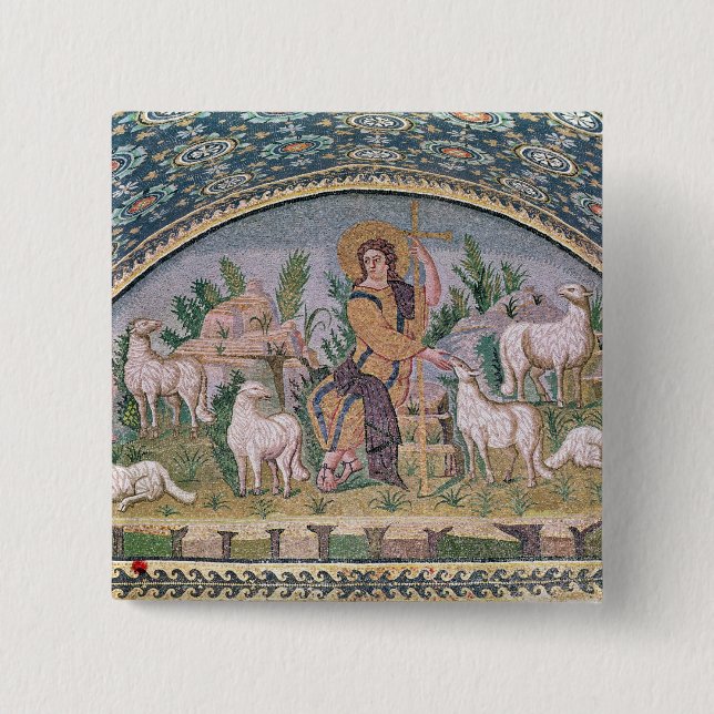 The Good Shepherd 15 Cm Square Badge (Front)