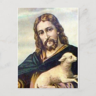 THE GOOD SHEPHERD c. 1900 Postcard