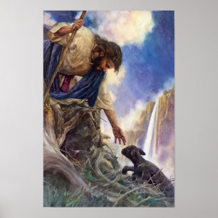 The Good Shepherd Jesus Christ Poster