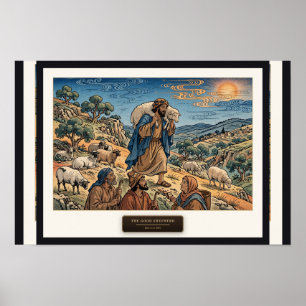 The Good Shepherd — Ukiyo-e Poster