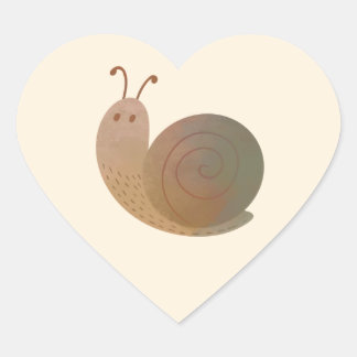 The Good snail Heart Sticker