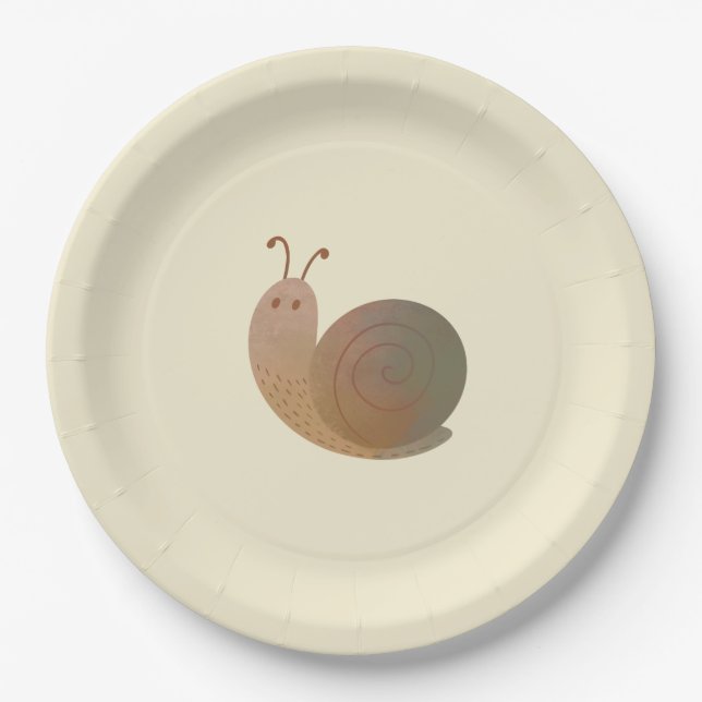 The Good snail Paper Plate (Front)