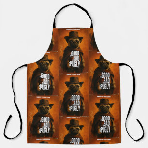 The Good the Bad & the Pugly Movie Parody Apron