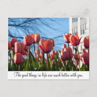 The Good Things in Life are much Better with You Postcard
