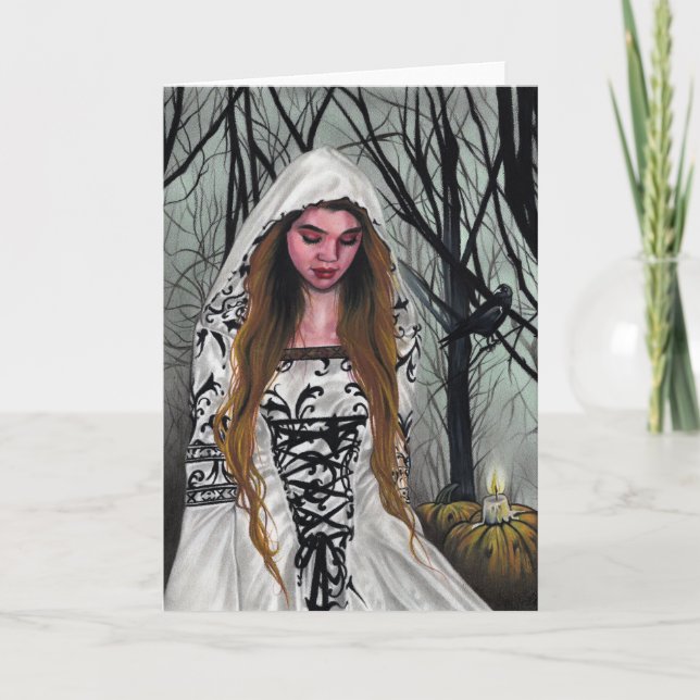 The Good Witch  Halloween Greeting Card (Front)