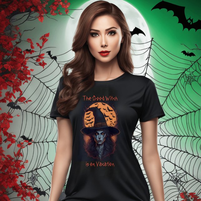 The Good Witch is on Vacation Halloween T-Shirt (Creator Uploaded)