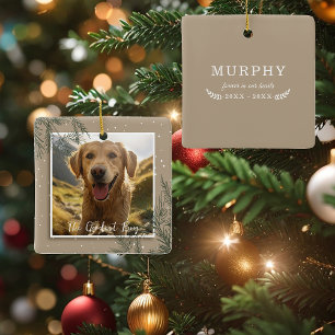 The Goodest Boy (Girl) Photo Pet Memorial Ceramic Ornament