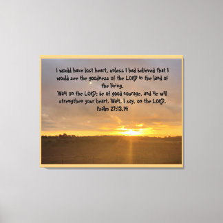 The goodness of the LORD. Canvas Print