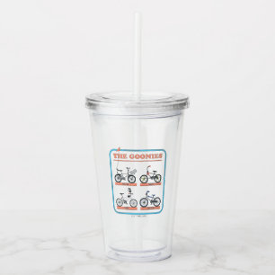 The Goonies Bicycle Chart Acrylic Tumbler