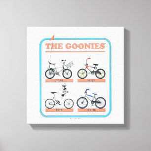 The Goonies Bicycle Chart Canvas Print