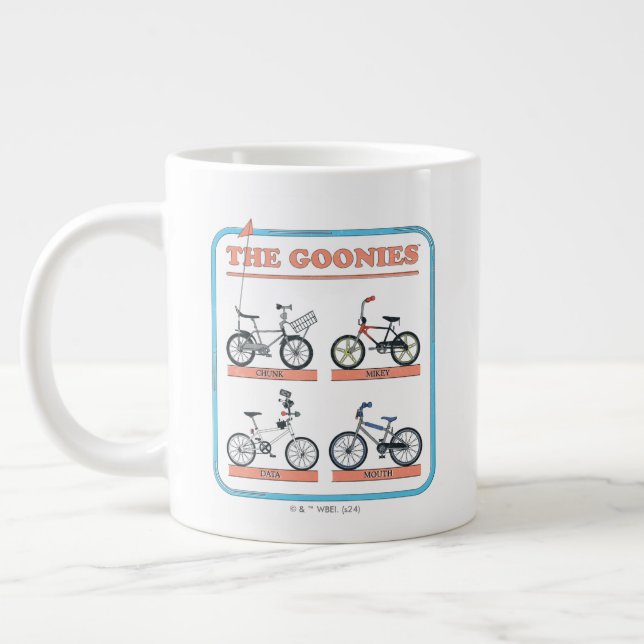 The Goonies Bicycle Chart Large Coffee Mug (Left)