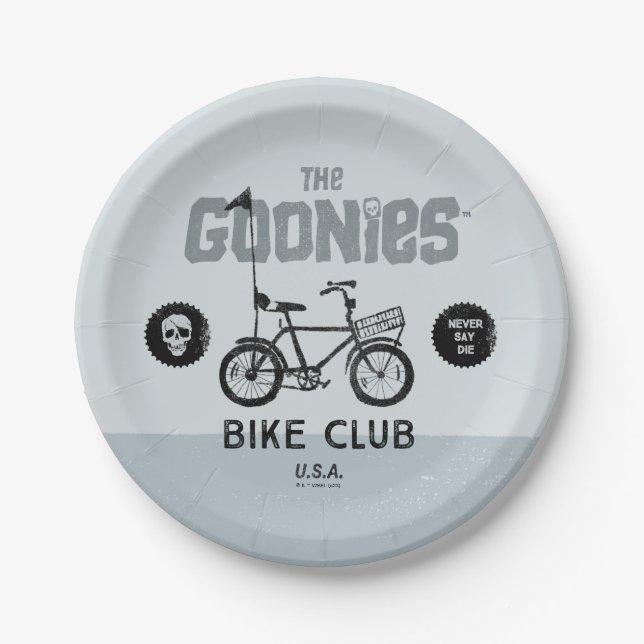 The Goonies Bike Club U.S.A. Paper Plate (Front)