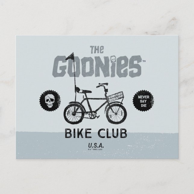 The Goonies Bike Club U.S.A. Postcard (Front)