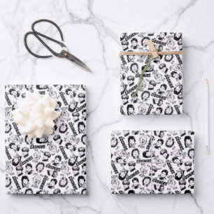 The Goonies Characters Pattern Wrapping Paper Sheet