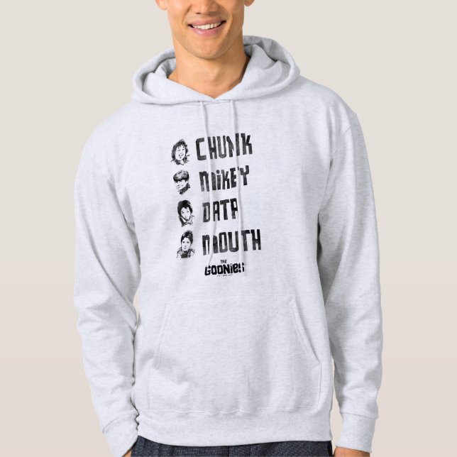 The Goonies | Chunk, Mikey, Data, Mouth Hoodie (Front)