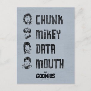 The Goonies   Chunk, Mikey, Data, Mouth Postcard