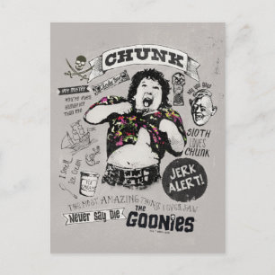 The Goonies Chunk Retro Collage Postcard