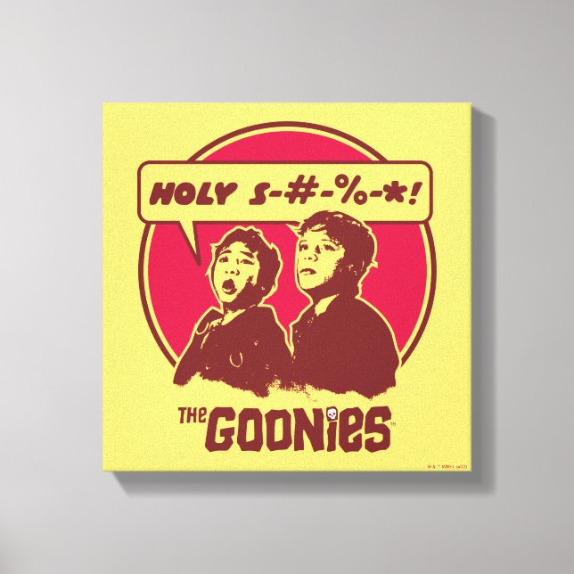 The Goonies Data Expletive Canvas Print (Front)