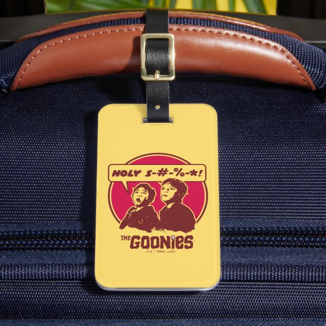The Goonies Data Expletive Luggage Tag (Front Insitu 2)