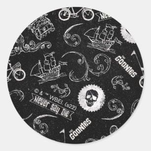 The Goonies Icons Pattern Classic Round Sticker