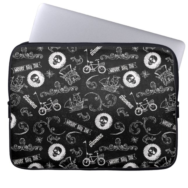 The Goonies Icons Pattern Laptop Sleeve (Front)
