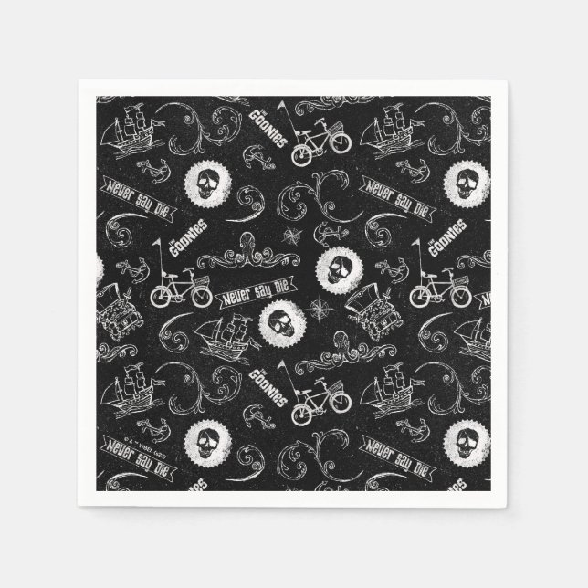 The Goonies Icons Pattern Napkin (Front)