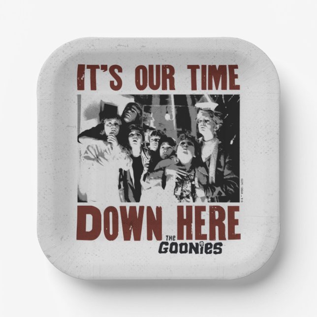 The Goonies "It's Our Time Down Here" Paper Plate (Front)