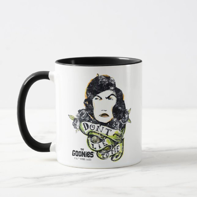 The Goonies Mama Fratelli "Don't Lie To Me" Mug (Left)
