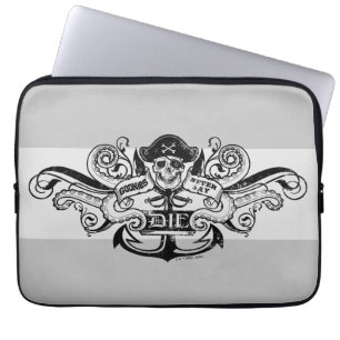 The Goonies "Never Say Die" Pirate Anchor Badge Laptop Sleeve