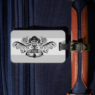 The Goonies "Never Say Die" Pirate Anchor Badge Luggage Tag