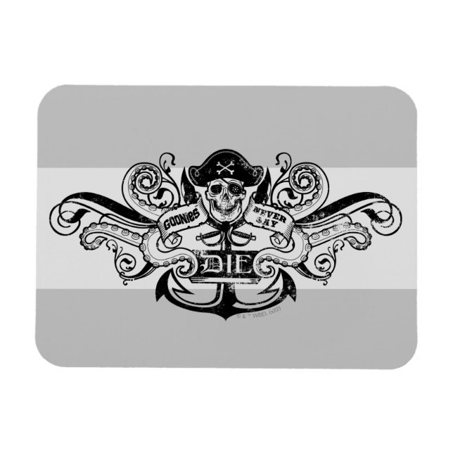The Goonies "Never Say Die" Pirate Anchor Badge Magnet (Horizontal)