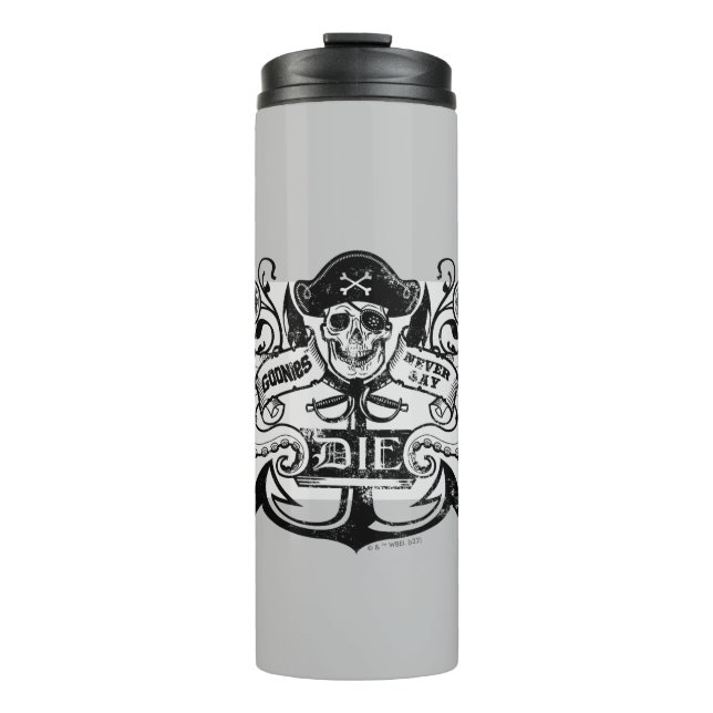 The Goonies "Never Say Die" Pirate Anchor Badge Thermal Tumbler (Front)