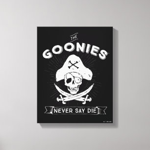 The Goonies "Never Say Die" Pirate Badge Canvas Print